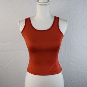 Patagonia Capilene Tank Spandex Blend Orange Sz M